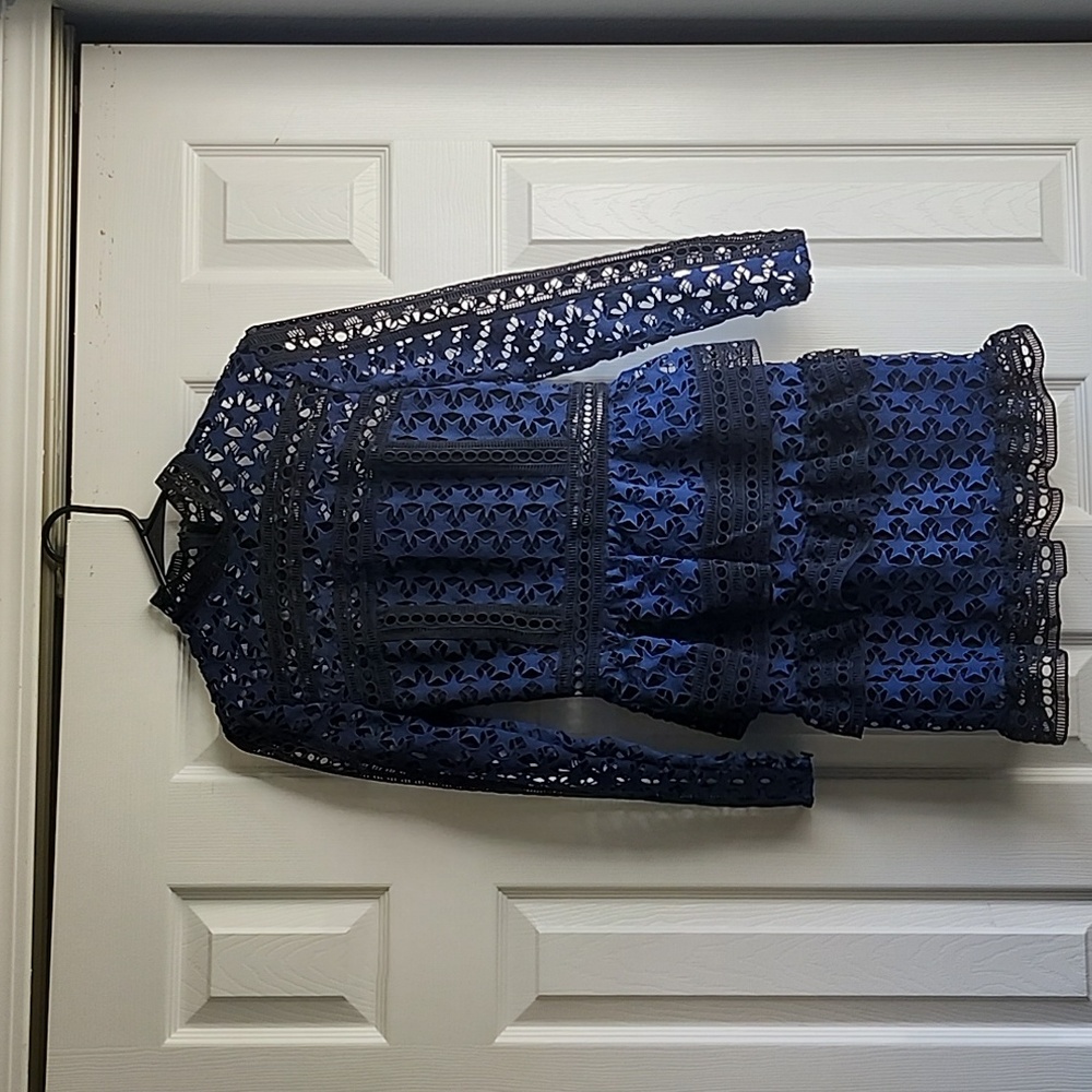 Self-Portrait Starry Lace Dress